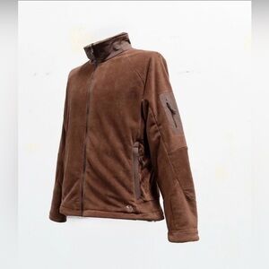 Mountain Hardwear Fleece Jacket Women’s L Brown Soft Zip-Up Outdoor Warm
